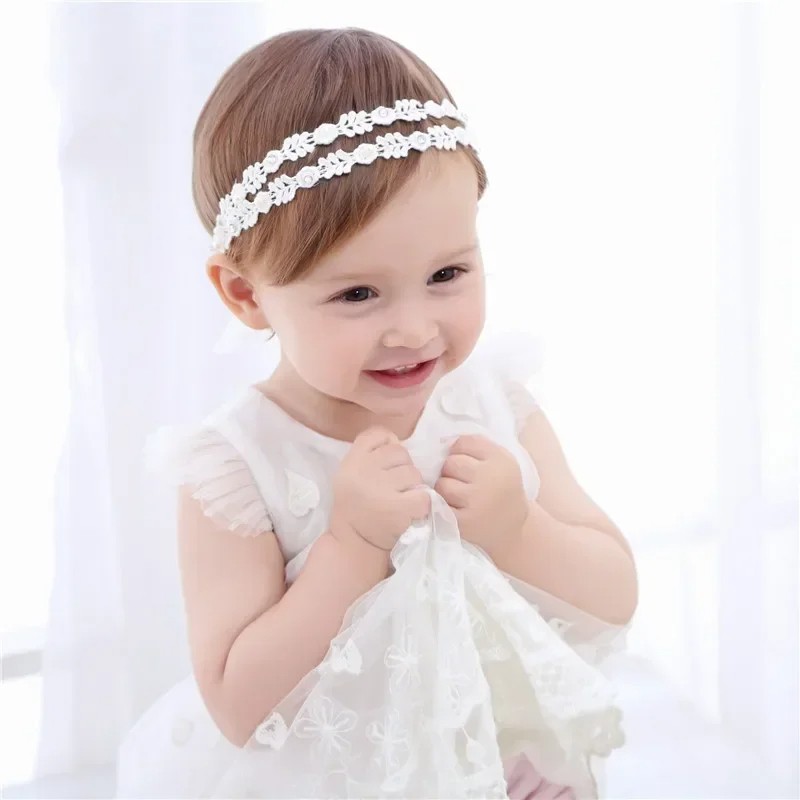 New Vintage Girls Pearl Headband – Elegant Baby Headwear