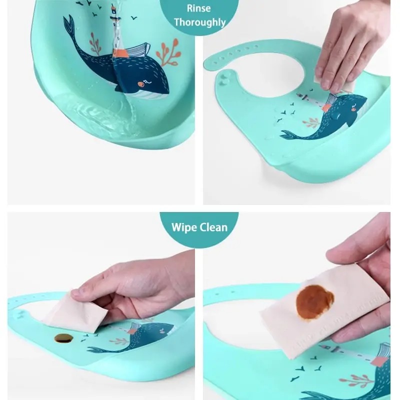 Waterproof Baby Bibs – Cute, Comfortable, and Practical Feeding Accessory for Babies