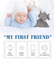 Elephant Baby Comforter Blanket – Soft, Reassuring Comfort for Your Little One