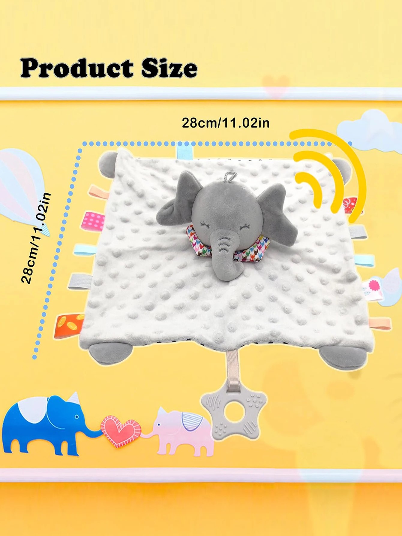 Elephant Baby Comforter Blanket – Soft, Reassuring Comfort for Your Little One