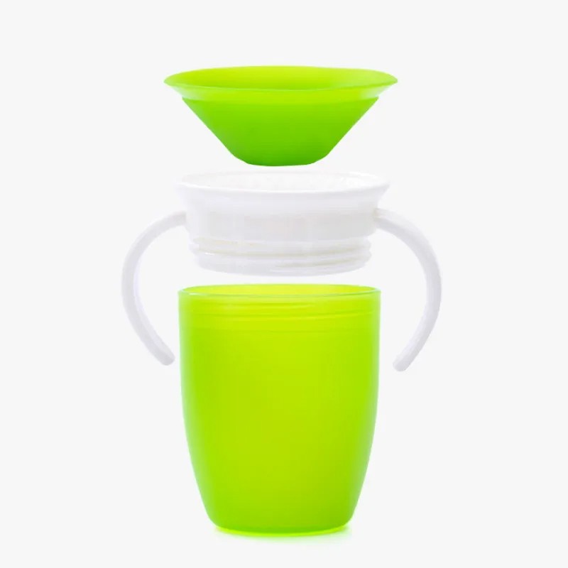 Baby Water Cups 360 Degrees Rotated – Leakproof Learning Drinking Cup for Infants
