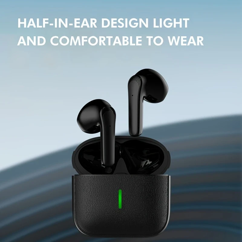 Wireless Earbuds – Ultra-Long Battery Life, Noise-Canceling, Touch Control, and Comfortable Semi-Open Back Design for Sports and Gaming