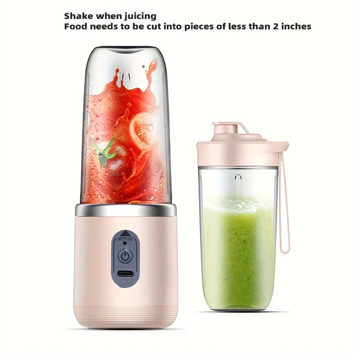 400ml Portable Electric Juicer Blender Cup – Wireless Rechargeable Mini Juice Mixer for Fresh Smoothies Anytime, Anywhere