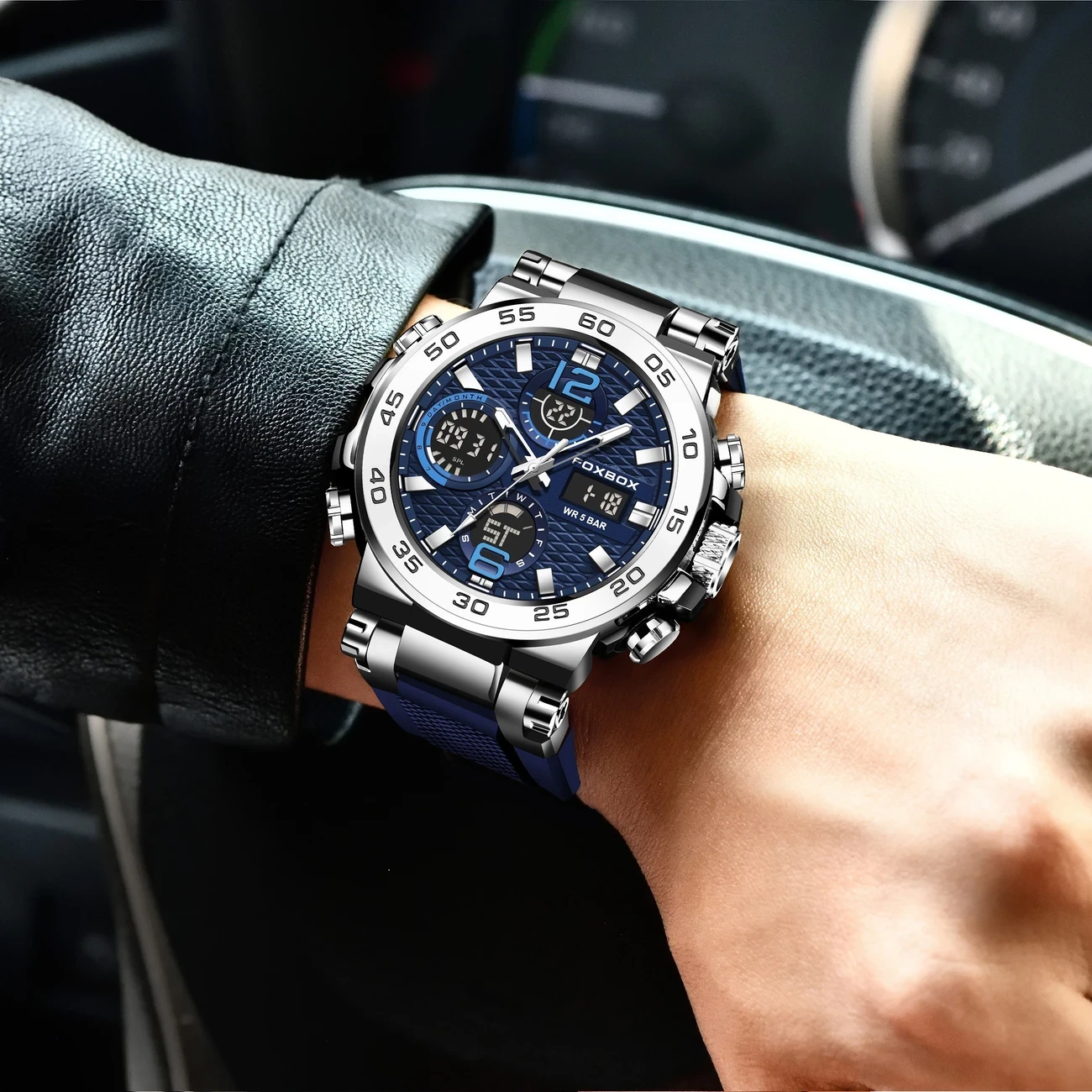 Men’s Dual Display Digital Military Quartz Watch: Precision, Durability, and Multifunctionality