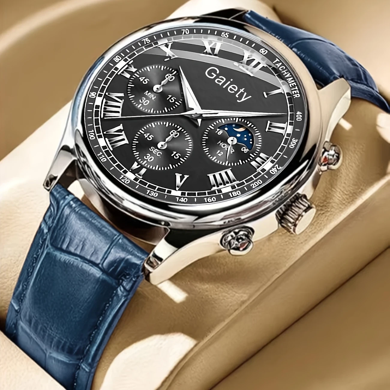 GAIETY Men’s Luxury Quartz Watch – Classic Elegance Meets Sporty Versatility