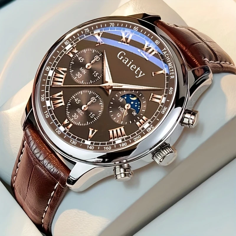 GAIETY Men’s Luxury Quartz Watch – Classic Elegance Meets Sporty Versatility