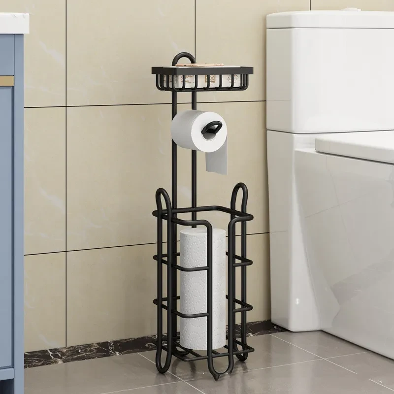 Plastic Free Standing Toilet Roll Holder