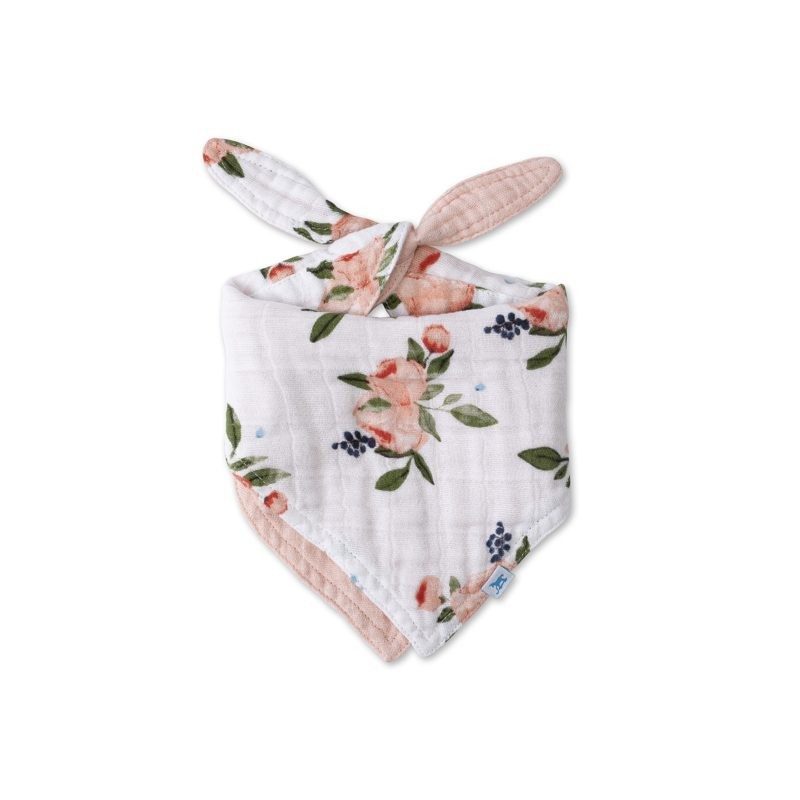 Bandana Reversible Bib | Floral Roses