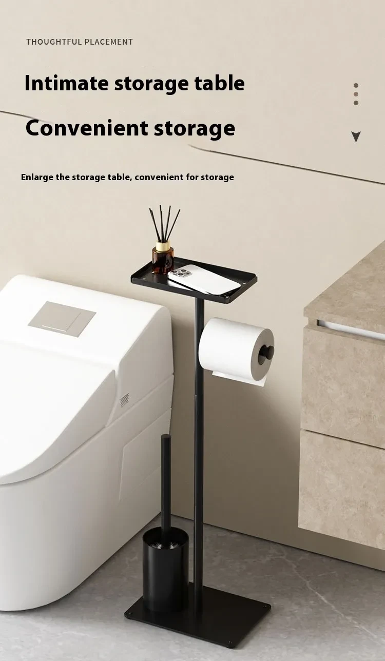 Plastic Free Standing Toilet Roll Holder