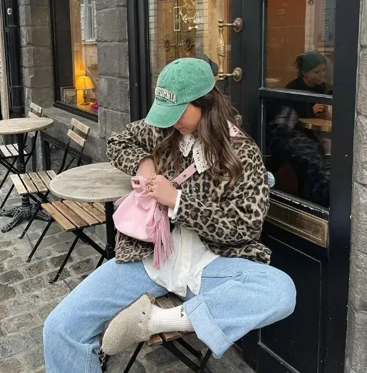 Plus Size Leopard Jacket