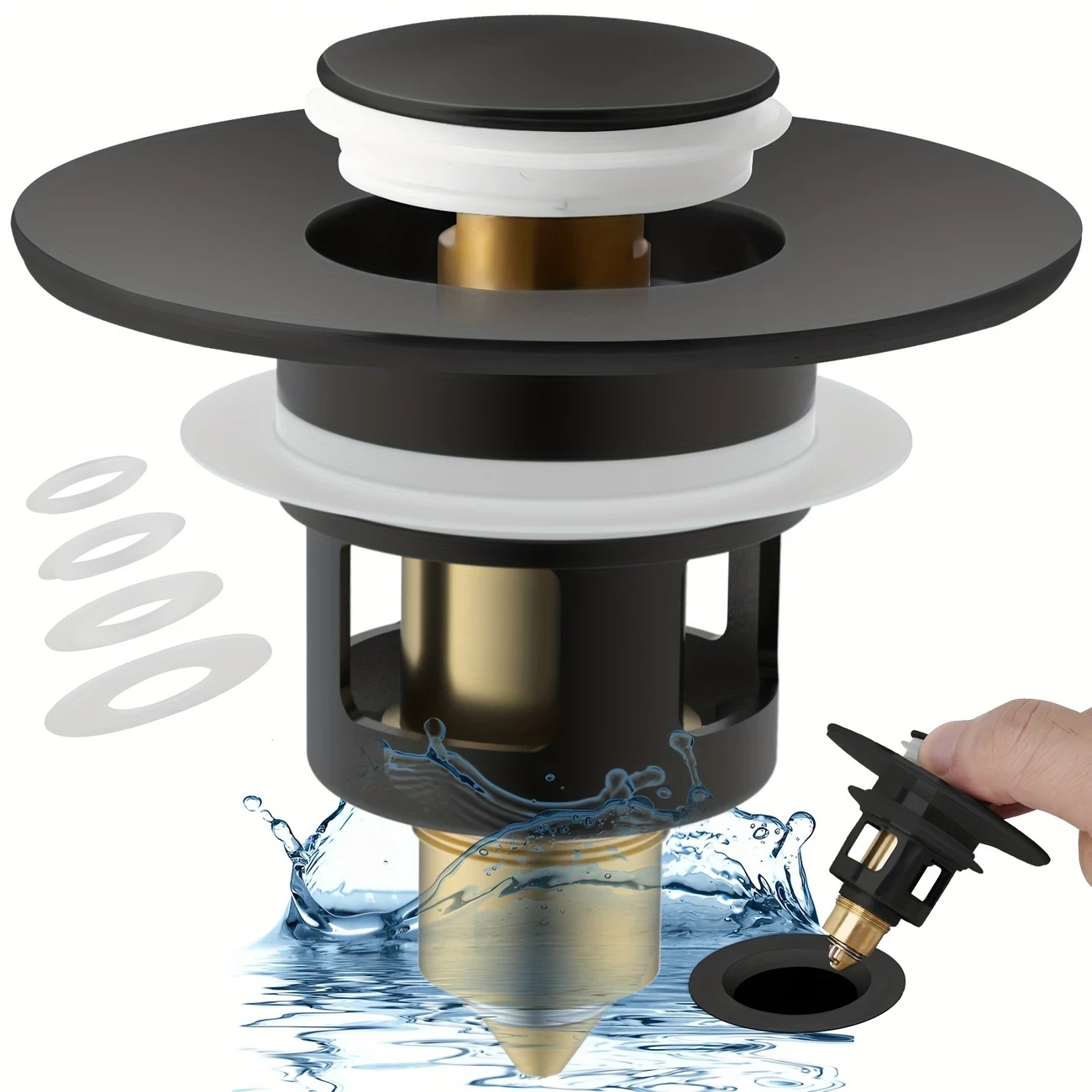 Universal Bathroom Sink Stopper