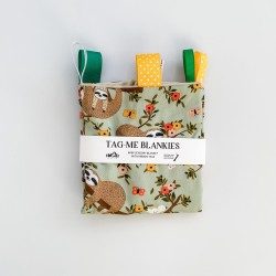 Tag-Me-Blankie | Sage Sloth | Made in NZ