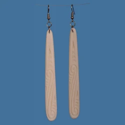 Bone Drop Earrings Large