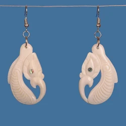 Bone Manaia Earrings