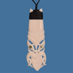Bone Toki with Tiki Pattern
