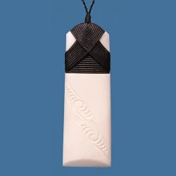 Bone Engraved Toki Pendant - Large