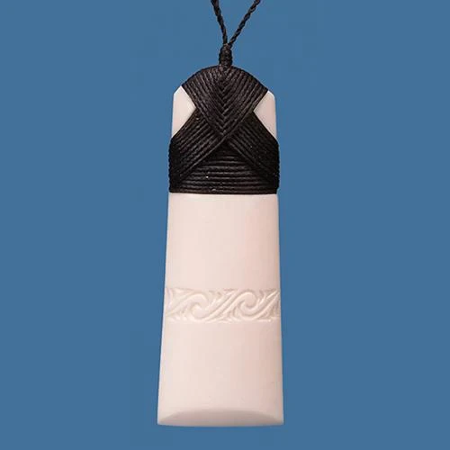 Bone Engraved Toki Pendant - Large