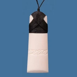 Bone Engraved Toki Pendant - Large