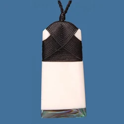 Bone Toki with Paua Pendant - Small