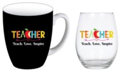 TEACHER INSPIRE SET 400ML MUG AND 600ML STEMLESS