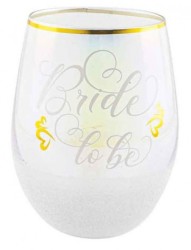BRIDE TO BE GLITTERATI STEMLESS 600ML