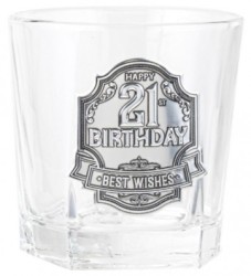 21ST BADGE SPIRIT GLASS 210ML