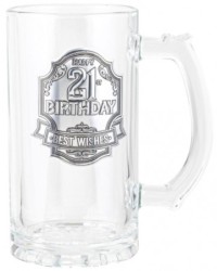 21ST BADGE TANKARD 490ML