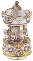 MUSICAL HORSE CAROUSEL 15CM