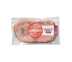 BACON RINDLESS MIDDLE MANUKA SMOKED LEONARDS (1KG) [CHIL]