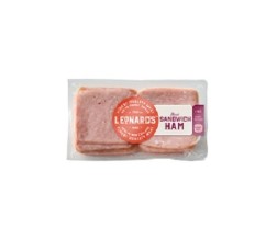 HAM SLICED SANDWICH 4x4 LEONARDS (1KG) [CHIL]
