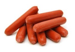 HOTDOGS RED SKINLESS 6" [IMP] (PER KG) [FSHMT]