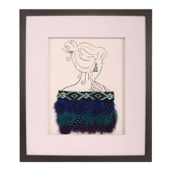 Framed Korowai on Modern Lady