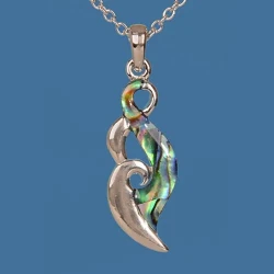 Pāua Twist Pendant