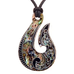 Pāua Hook Pendant