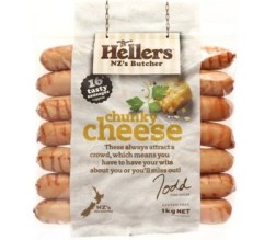 SAUSAGE PRECOOKED CHUNKY CHEESE 1KG (HELLERS CC1KSS)