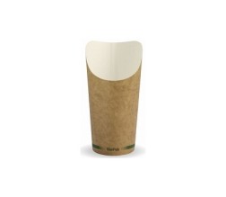 CUPS CHIP FSC KRAFT PRINT 32OZ LARGE 50s/SLV (BIOPAK BCH-32)