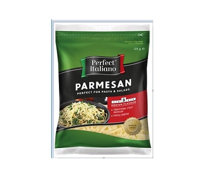 CHEESE PARMESAN GRATED 125GM 12s (PERFECT ITALIANO)[CHIL]