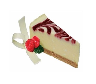 CHEESECAKE WHITE CHOC/RASP PRECUT 10"(FLORENTNES CC15) [FZN]