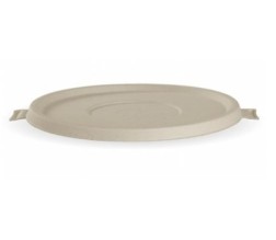 LIDS BIOCANE NATURAL FOR 24-40OZ BOWLS 50s/SLV (BIOPAK)