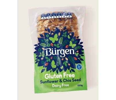 BREAD SUNFLOWER & CHIA GF 600GM (BURGEN 0307) [FZN]