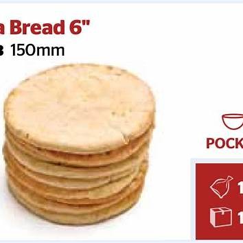 PITA BREAD 6 INCH 10s (GIANNIS 1003) [FZN]