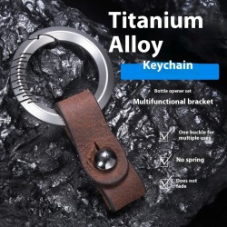 Titanium Alloy Keychain Automobile Waist Mounted Fans
