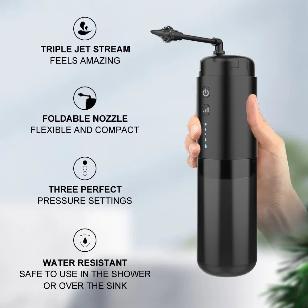 Convenient electric ear wash with cleaning tools
