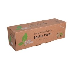 PAPER BAKING NATURAL 30CMx100M (PAPER NATURAL NATBAK30)