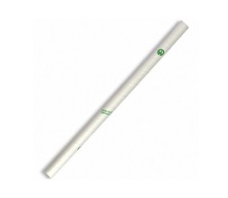 STRAWS PAPER WHITE 10MM JUMBO 100s/PKT(BIOPAK)