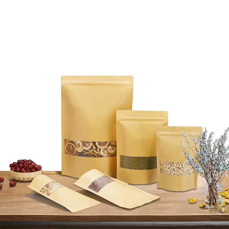 Kraft Paper Pouch With Window