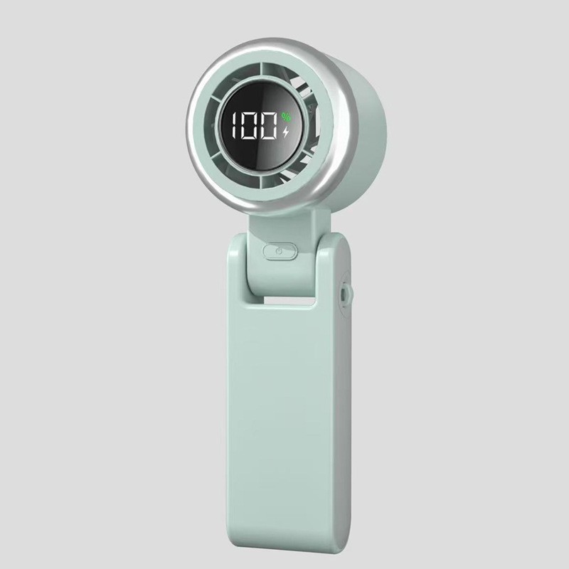 Handheld High-speed Mini Little Fan Foldable Handheld Digital Display Fan
