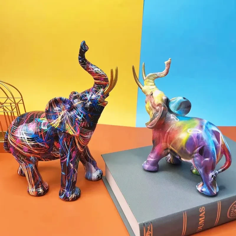 Mosaic Elephant Figurine