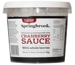 SAUCE CRANBERRY 1.1KG (SPRINGBROOK CRSACTN)