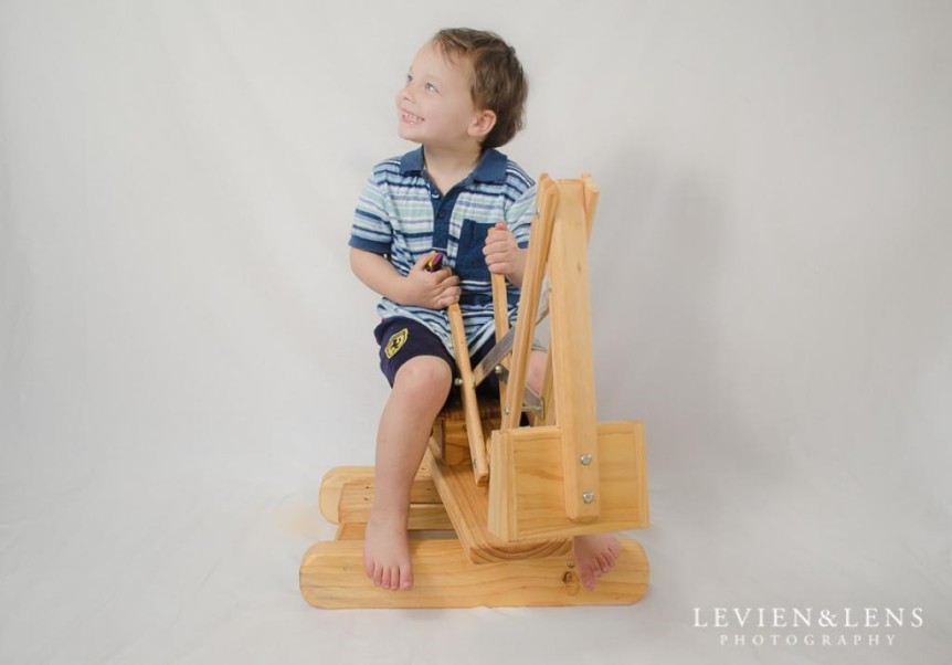 Wooden ride sale on digger